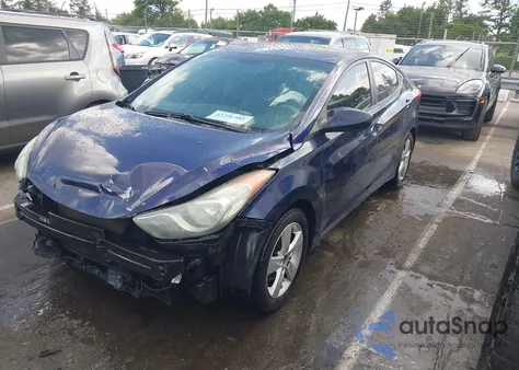 2013 Hyundai Elantra Gls from USA, damaged, VIN 5NPDH4AE3DH336780
